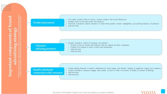Strategic Toolkit To Administer Brand Image Important Components Of Brand Advertising Strategy Template PDF Strategic Toolkit To Administer Brand Image Important Components Of Brand Advertising Strategy Template PDF