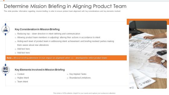 Strategies For Improving Product Discovery Determine Mission Briefing In Aligning Product Team Summary PDF Strategies For Improving Product Discovery Determine Mission Briefing In Aligning Product Team Summary PDF