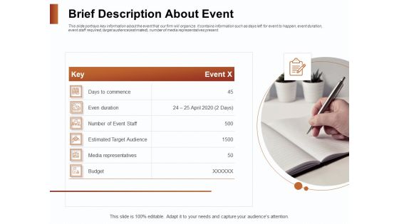Strategies For Organizing Events Brief Description About Event Ppt PowerPoint Presentation Icon Topics PDF Strategies For Organizing Events Brief Description About Event Ppt PowerPoint Presentation Icon Topics PDF