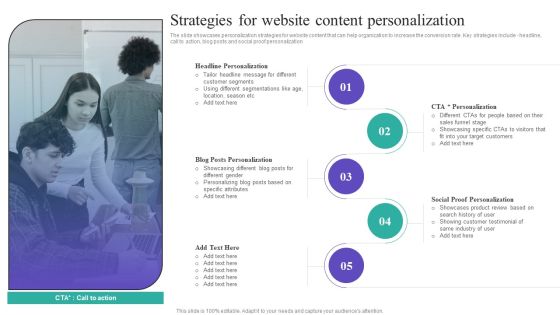 Strategies For Website Content Personalization Brochure PDF Strategies For Website Content Personalization Brochure PDF