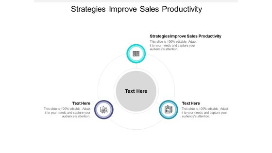 Strategies Improve Sales Productivity Ppt PowerPoint Presentation Visual Aids Layouts Cpb