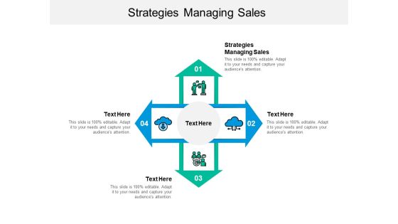 Strategies Managing Sales Ppt PowerPoint Presentation Portfolio Inspiration Cpb