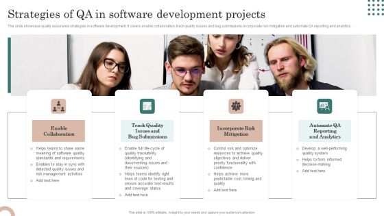 Strategies Of QA In Software Development Projects Sample PDF Strategies Of QA In Software Development Projects Sample PDF