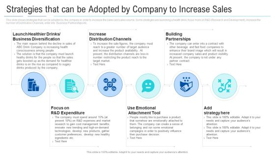 Strategies That Can Be Adopted By Company To Increase Sales Pictures PDF