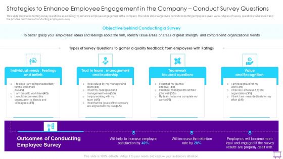 Strategies To Enhance Employee Engagement Conduct Survey Questions Microsoft PDF Strategies To Enhance Employee Engagement Conduct Survey Questions Microsoft PDF
