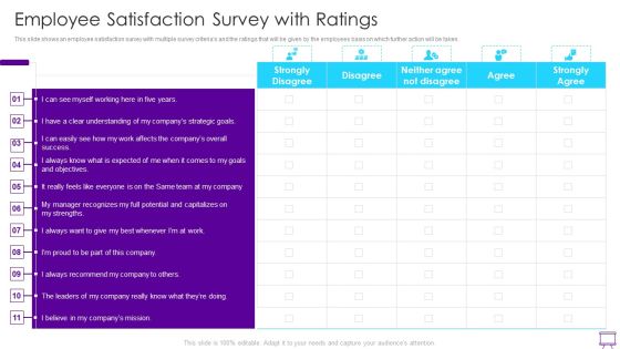 Strategies To Enhance Employee Engagement Employee Satisfaction Survey With Ratings Mockup PDF Strategies To Enhance Employee Engagement Employee Satisfaction Survey With Ratings Mockup PDF