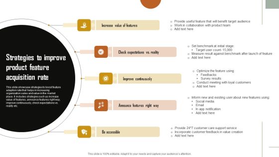 Strategies To Improve Product Feature Acquisition Rate Download PDF Strategies To Improve Product Feature Acquisition Rate Download PDF