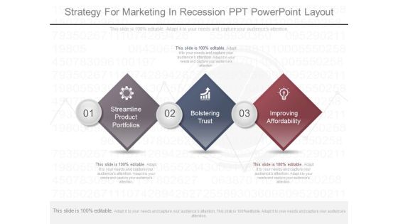 Strategy For Marketing In Recession Ppt Powerpoint Layout