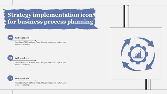 Strategy Implementation Icon For Business Process Planning Clipart PDF Strategy Implementation Icon For Business Process Planning Clipart PDF