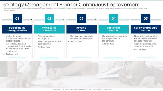 Strategy Management Plan For Continuous Improvement Ppt PowerPoint Presentation File Gallery PDF Strategy Management Plan For Continuous Improvement Ppt PowerPoint Presentation File Gallery PDF