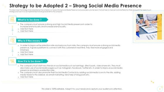 Strategy To Be Adopted 2 Strong Social Media Presence Ppt Ideas Rules PDF Strategy To Be Adopted 2 Strong Social Media Presence Ppt Ideas Rules PDF