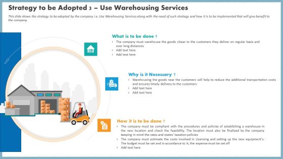 Strategy To Be Adopted 3 Use Warehousing Services Designs PDF