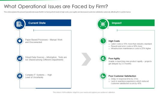 Strawman Project Action Plan What Operational Issues Are Faced By Firm Formats PDF