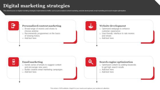 Streaming Platform Company Outline Digital Marketing Strategies Structure PDF