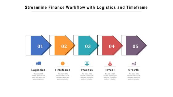 Streamline Finance Workflow With Logistics And Timeframe Ppt PowerPoint Presentation Gallery Inspiration PDF Streamline Finance Workflow With Logistics And Timeframe Ppt PowerPoint Presentation Gallery Inspiration PDF