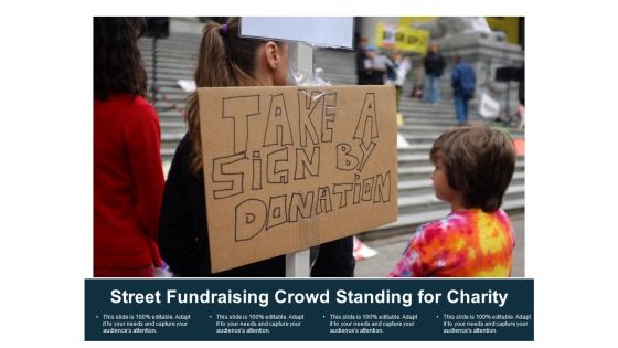 Street Fundraising Crowd Standing For Charity Ppt Powerpoint Presentation Gallery Designs Download