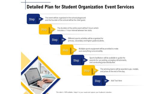 Student Club Event Planning Detailed Plan For Student Organization Event Services Ppt Model Templates PDF Student Club Event Planning Detailed Plan For Student Organization Event Services Ppt Model Templates PDF