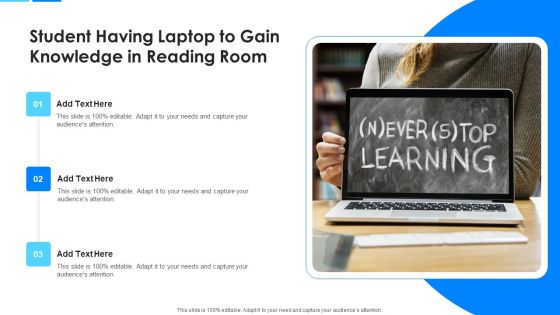 Student Having Laptop To Gain Knowledge In Reading Room Icons PDF Student Having Laptop To Gain Knowledge In Reading Room Icons PDF