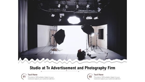 Studio At Tv Advertisement And Photography Firm Ppt PowerPoint Presentation File Objects PDF Studio At Tv Advertisement And Photography Firm Ppt PowerPoint Presentation File Objects PDF