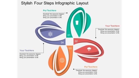 Stylish Four Steps Infographic Layout Powerpoint Template Stylish Four Steps Infographic Layout Powerpoint Template