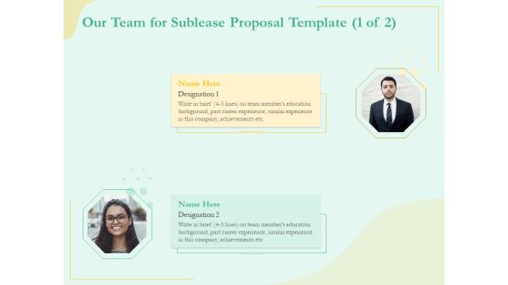Sublease Agreement Our Team For Sublease Proposal Template Ppt Gallery Graphics Design PDF Sublease Agreement Our Team For Sublease Proposal Template Ppt Gallery Graphics Design PDF