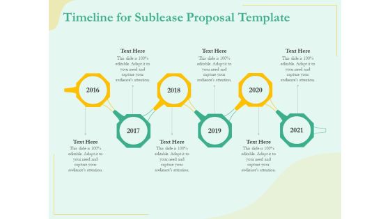 Sublease Agreement Timeline For Sublease Proposal Template Ppt Styles Graphics Template PDF