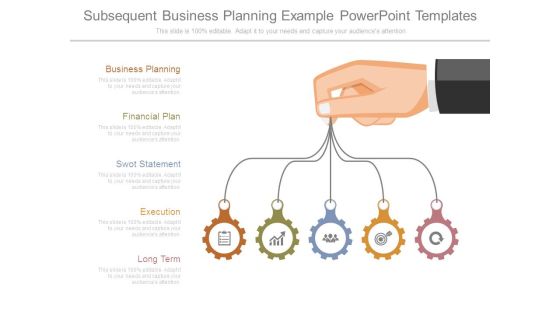 Subsequent Business Planning Example Powerpoint Templates Subsequent Business Planning Example Powerpoint Templates
