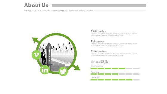 Success Planning With Social Media Links Powerpoint Slides Success Planning With Social Media Links Powerpoint Slides