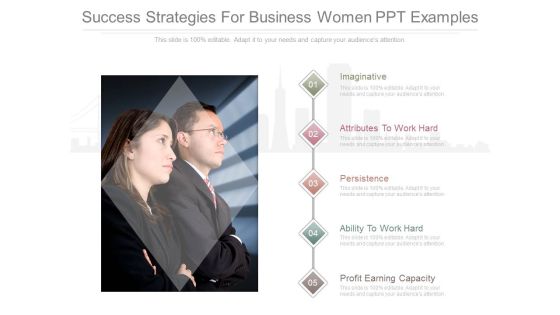 Success Strategies For Business Women Ppt Examples Success Strategies For Business Women Ppt Examples