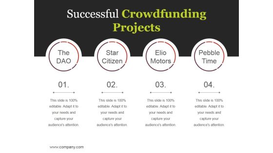 Successful Crowdfunding Projects Ppt PowerPoint Presentation Layouts Smartart Successful Crowdfunding Projects Ppt PowerPoint Presentation Layouts Smartart