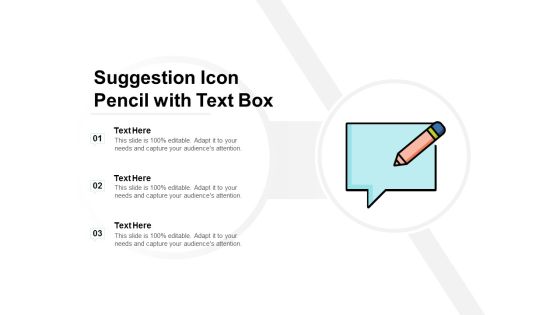 Suggestion Icon Pencil With Text Box Ppt PowerPoint Presentation Slides Shapes Suggestion Icon Pencil With Text Box Ppt PowerPoint Presentation Slides Shapes