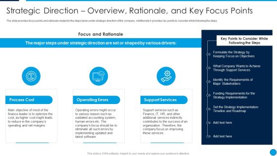 Summary Financial Strategic Direction Overview Rationale And Key Focus Points Guidelines PDF