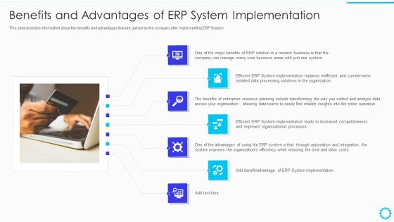 Summary Of Cloud Erp System Framework Benefits And Advantages Of Erp System Implementation Designs PDF