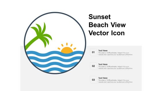 Sunset Beach View Vector Icon Ppt PowerPoint Presentation File Example PDF Sunset Beach View Vector Icon Ppt PowerPoint Presentation File Example PDF