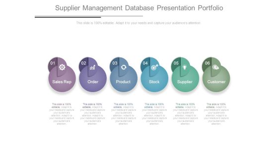 Supplier Management Database Presentation Portfolio