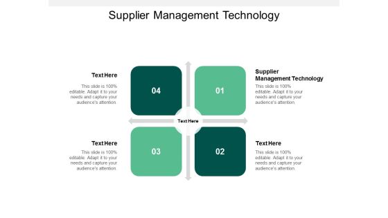 Supplier Management Technology Ppt PowerPoint Presentation Outline Background Images Cpb Supplier Management Technology Ppt PowerPoint Presentation Outline Background Images Cpb