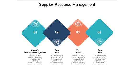 Supplier Resource Management Ppt PowerPoint Presentation Summary Portfolio Cpb