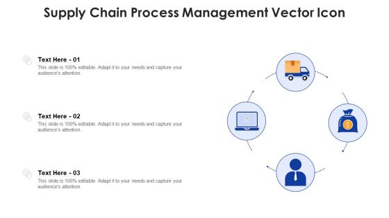 Supply Chain Process Management Vector Icon Ppt PowerPoint Presentation Gallery Format PDF