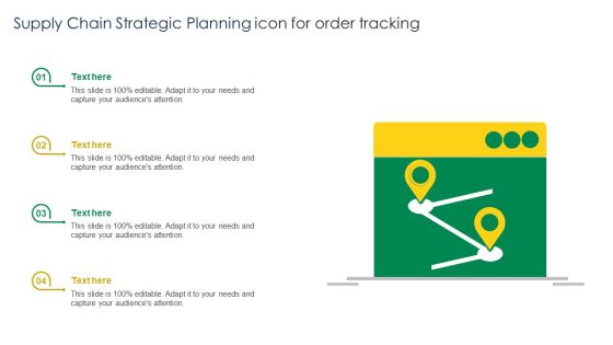 Supply Chain Strategic Planning Icon For Order Tracking Designs PDF Supply Chain Strategic Planning Icon For Order Tracking Designs PDF