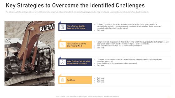 Surge In Construction Faults Lawsuits Case Competition Key Strategies To Overcome The Identified Challenges Infographics PDF