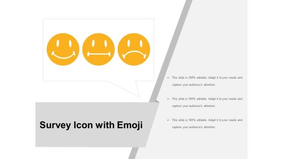 Survey Icon With Emoji Ppt PowerPoint Presentation Infographic Template Inspiration PDF Survey Icon With Emoji Ppt PowerPoint Presentation Infographic Template Inspiration PDF