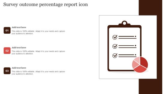 Survey Outcome Percentage Report Icon Diagrams PDF Survey Outcome Percentage Report Icon Diagrams PDF