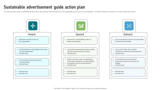 Sustainable Advertisement Guide Action Plan Professional PDF Sustainable Advertisement Guide Action Plan Professional PDF