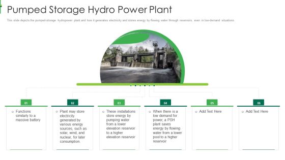 Sustainable Energy Pumped Storage Hydro Power Plant Graphics PDF