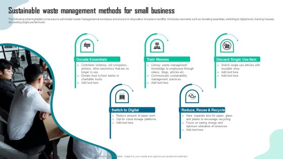 Sustainable Waste Management Methods For Small Business Elements PDF Sustainable Waste Management Methods For Small Business Elements PDF