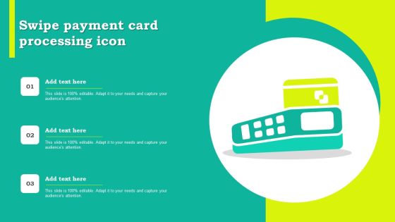 Swipe Payment Card Processing Icon Brochure PDF Swipe Payment Card Processing Icon Brochure PDF