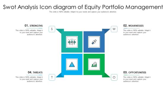 Swot Analysis Icon Diagram Of Equity Portfolio Management Ppt PowerPoint Presentation Icon Professional PDF Swot Analysis Icon Diagram Of Equity Portfolio Management Ppt PowerPoint Presentation Icon Professional PDF