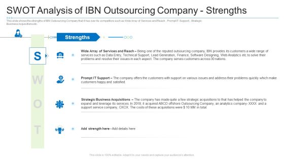 Swot Analysis Of Ibn Outsourcing Company Strengths Summary PDF Swot Analysis Of Ibn Outsourcing Company Strengths Summary PDF