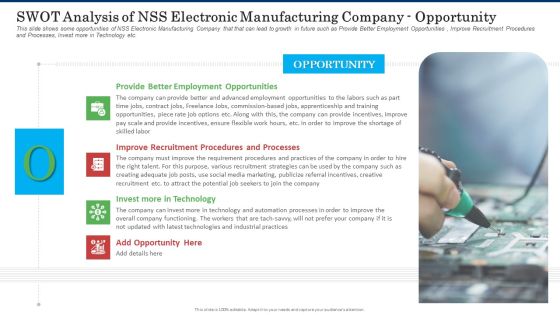 Swot Analysis Of NSS Electronic Manufacturing Company Opportunity Introduction PDF Swot Analysis Of NSS Electronic Manufacturing Company Opportunity Introduction PDF