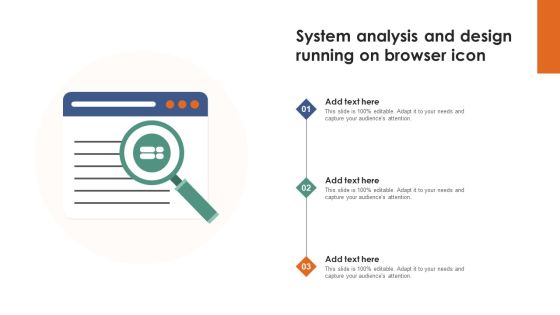 System Analysis And Design Running On Browser Icon Ppt Styles Images PDF System Analysis And Design Running On Browser Icon Ppt Styles Images PDF